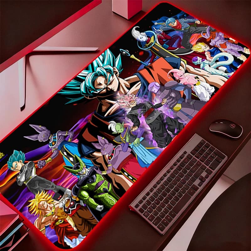 RGB LIGHTED GAMING MOUSE PAD DBZ DRAGON BALL