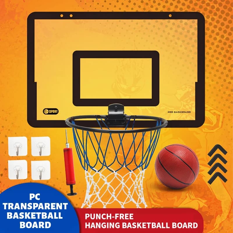 CHILDREN'S WALL-MOUNTED SILENT NON-POROUS FOLDABLE BASKETBALL STAND INDOOR AND OUTDOOR ACTIVITY BASKETBALL STAND β image 1