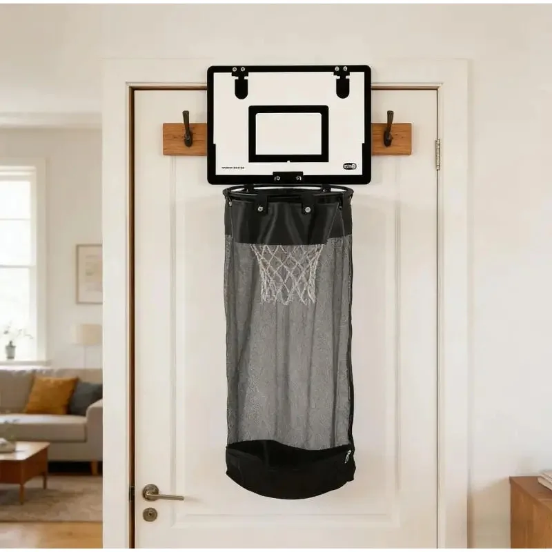 LARGE CAPACITY LAUNDRY BASKET CREATIVE BASKETBALL STYLE HANGING ON THE DOOR โ image 1